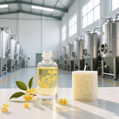 Soya Candle Fragrances Lemon Osmanthus minyak wangi untuk produksi lilin beraroma dengan sampel gratis